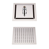 Soffione Doccia Quadrato Ultrasottile da Parete 200 x 200mm - Arvo