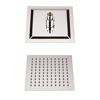 Soffione Doccia Quadrato Ultrasottile da Parete 200 x 200mm - Arvo