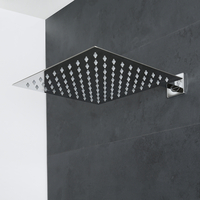 Soffione Doccia Quadrato Ultrasottile da Soffitto 300 x 300mm - Arvo