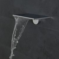 Soffione Doccia Rettangolare da Parete Effetto Cascata - 230 x 160mm