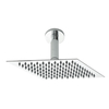 Soffione Quadrato 200 x 200mm e Braccio Doccia in Ottone Cromato