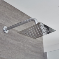 Soffione Quadrato Ultrapiatto 200 x 200mm in Acciaio Inox