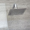 Soffione Quadrato Ultrasottile Sottile 200x200mm e Braccio Doccia Sistema Anticalcare Testa Doccia