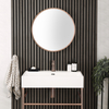 Specchio Bagno da Parete Rotondo - Rame Spazzolato - 600mm