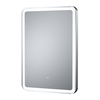 Specchio con Illuminazione a LED con Cornice Argento 21W e Antiappannamento - 500mm x 700mm