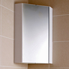 Specchio Contenitore Bagno Bianco ad Angolo