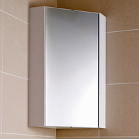 Specchio Contenitore Bagno Bianco ad Angolo