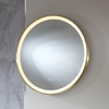Specchio Rotondo Oro Satinato con Illuminazione a LED - 600mm