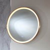 Specchio Rotondo Rame Satinato con Illuminazione a LED - 600mm