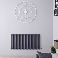 Termoarredo di Design Antracite Orizzontale - 1660W - 635 x 1223 x 80mm - Saffre