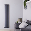 Termoarredo di Design Antracite Verticale - 1137W - 1500 x 383 x 80mm - Saffre