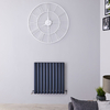 Termosifone Orizzontale Antracite di Design in Alluminio - 1149W - 600 x 590mm - Revive Air