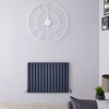 Termosifone Orizzontale Antracite di Design in Alluminio - 1609W - 600 x 830mm - Revive Air