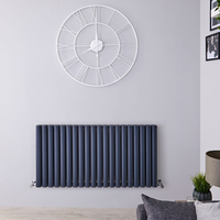 Termosifone Orizzontale Antracite di Design in Alluminio - 2298W - 600 x 1190mm - Revive Air