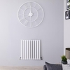 Termosifone Orizzontale Bianco di Design in Alluminio - 1149W - 600 x 590mm - Revive Air