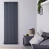 Termosifone Verticale Antracite di Design in Alluminio - 2506W - 1800 x 590mm - Revive Air