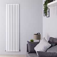 Termosifone Verticale Bianco di Design in Alluminio - 2004W - 1800 x 470mm - Revive Air