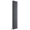 Termosifone Verticale di Design Antracite - 1780 x 420mm - 1619W - Rombo