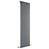Termosifone Verticale di Design Antracite - 1780 x 560mm - 1401W - Rombo