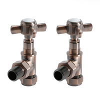 Valvole a Squadra Bronzo Lucidato ad Olio da Ø15mm