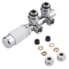 Valvole a Squadra Termostatiche per Radiatori 3/4” con Adattatori Ø12mm Rame