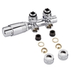 Valvole a Squadra Termostatiche per Radiatori 3/4” con Adattatori Ø14mm Rame