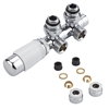 Valvole a Squadra Termostatiche per Radiatori 3/4” con Adattatori Ø14mm Rame