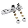 Valvole a Squadra Termostatiche per Radiatori 3/4” con Adattatori Multistrato Ø14mm