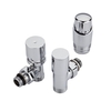 Valvole a Squadra Termostatiche per Radiatori 3/4” con Adattatori Pex Ø12mm