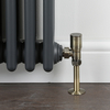 Valvole Angolari Moderne per Radiatore in Ottone Spazzolato (coppia) - Hudson Reed