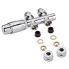 Valvole Diritte Termostatiche Multiblock H per Radiatori 3/4” con Adattatori Pex Ø12mm