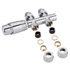 Valvole Diritte Termostatiche Multiblock H per Radiatori 3/4” con Adattatori Rame Ø14mm