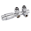 Valvole Termostatiche a Squadra Multiblock H per Radiatori 3/4” con Adattatori