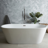 Vasca Centro Stanza Ovale con Estremità Doppia - Bianca - Stile Moderno - 1700mm x 750mm - Covelly