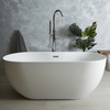Vasca Centro Stanza Ovale con Estremità Doppia - Bianca - Stile Moderno - 1700mm x 750mm - Otterton