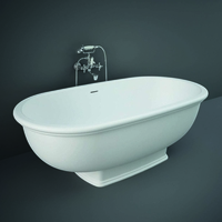 Vasca Centro Stanza Tradizionale - Bianca - 1560mm x 810mm - Hudson Reed x RAK Washington