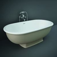 Vasca Centro Stanza Tradizionale - Cappuccino - 1560mm x 810mm - Hudson Reed x RAK Washington