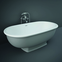 Vasca Centro Stanza Tradizionale - Grigia - 1560mm x 810mm - Hudson Reed x RAK Washington