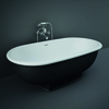 Vasca Centro Stanza Tradizionale - Nera - 1560mm x 810mm - Hudson Reed x RAK Washington