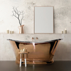 Vasca da Bagno a Doppia Estremità  - Esterno in Rame/Interno di Nichel - 1500mm x 725mm