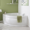Vasca da Bagno Angolare Bianca Reversibile - 1200 x 1200 x 560mm