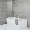 Vasca da Bagno con Parete Vasca Quadrata e Pannelli - 1700 x 750mm - Sandford