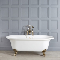 Vasca da Bagno Freestanding con Piedini Oro Spazzolato 1730 x 780mm - Richmond