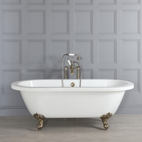 Vasca da Bagno Freestanding con Piedini Oro Spazzolato 1780 x 825mm - Legend