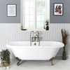 Vasca da Bagno Freestanding con Piedini Oro Spazzolato 1795 x 785mm - Oxford