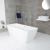 Vasca da Bagno Freestanding Rettangolare Bianca 1615 x 720mm - Sandford