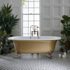 Vasca da Bagno Freestanding Tradizionale - 1730mm x 780mm - Rame Metallico - Piedini Bianchi