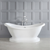 Vasca da Bagno Freestanding Vintage Bianca con Basamento - 1750 x 725 x 710mm - Ryther