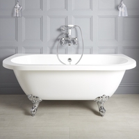 Vasca da Bagno Freestanding Vintage Bianca con Piedini 1550 x 750mm - Richmond