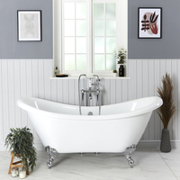 Vasca da Bagno Freestanding Vintage Bianca con Piedini 1750 x 720mm - Legend